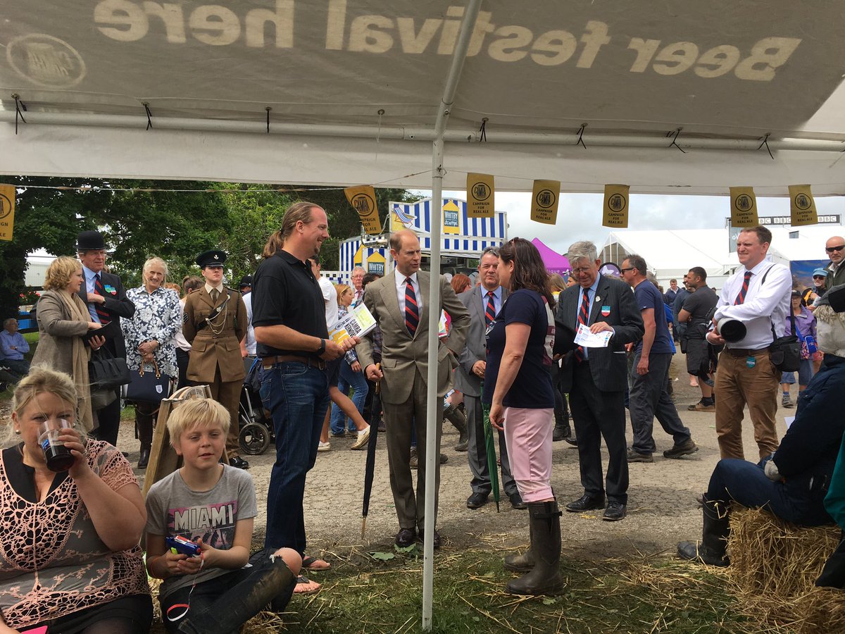 CAMRAKernow's tweet photo. @CAMRAKernow @RoyalCornwall @CornwallBrewers had a fantastic visit from HRH Prince Edward https://t.co/jK4ZsvM0S9