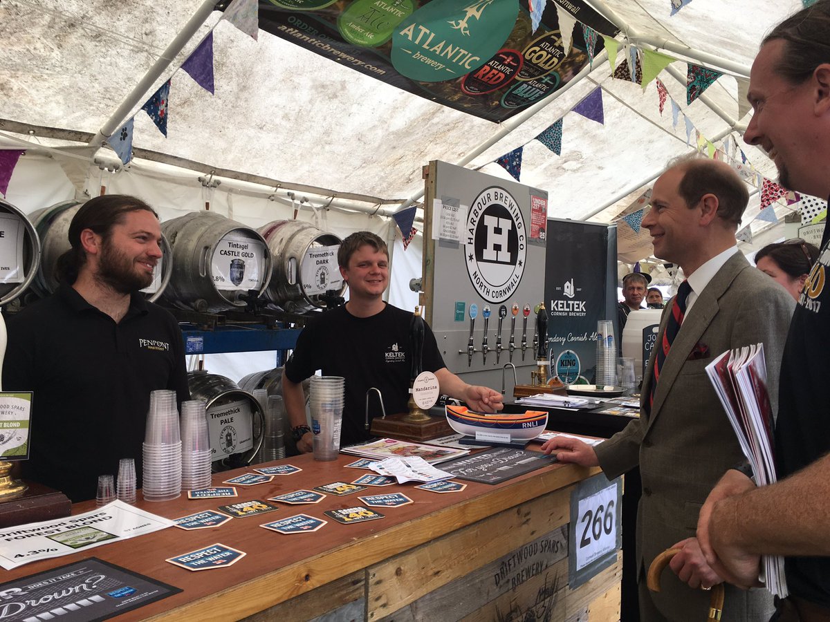 CAMRAKernow's tweet photo. @CAMRAKernow @RoyalCornwall @CornwallBrewers had a fantastic visit from HRH Prince Edward https://t.co/jK4ZsvM0S9