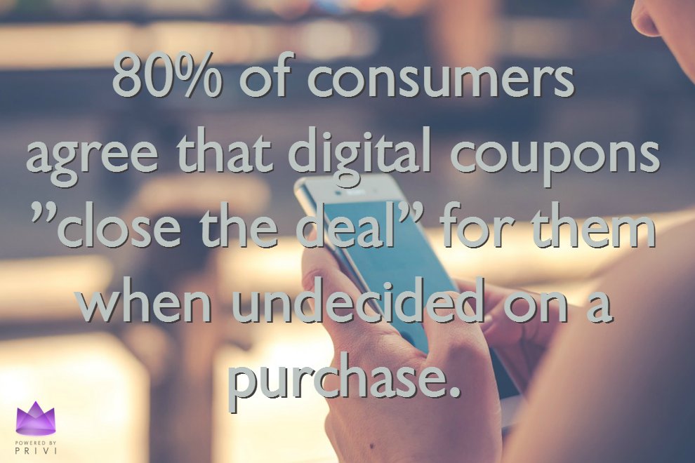 PriviGlobal's tweet photo. Did you know that delivering digital coupons could help increase your #sales? #PoweredbyPrivi #Marketing #DigitalMarketing https://t.co/UjUjmUzOAE