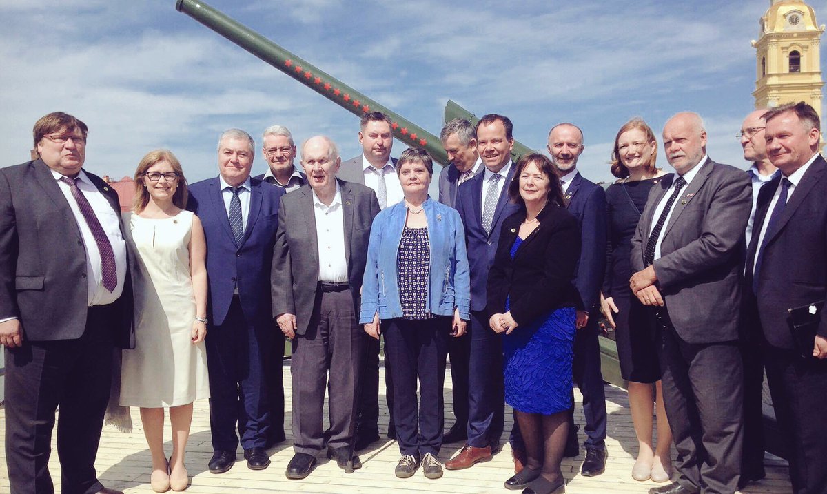 Modig initiativ for regionalt samarbeid på tvers av grensen har blitt 30 års vennskap. Flott markering m pioner Sigbjørn Eriksen tilstede!