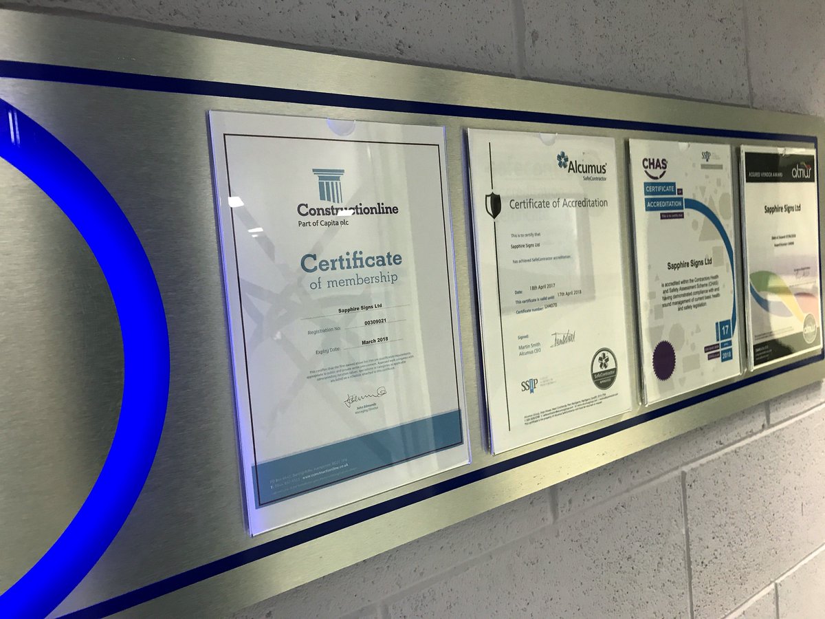 SapphireSigns's tweet photo. We are pleased to announce we are now a member of @constructline to complement our other accreditations https://t.co/qiHYSkwJAK …  #Trusted https://t.co/GeoOzB7wfV