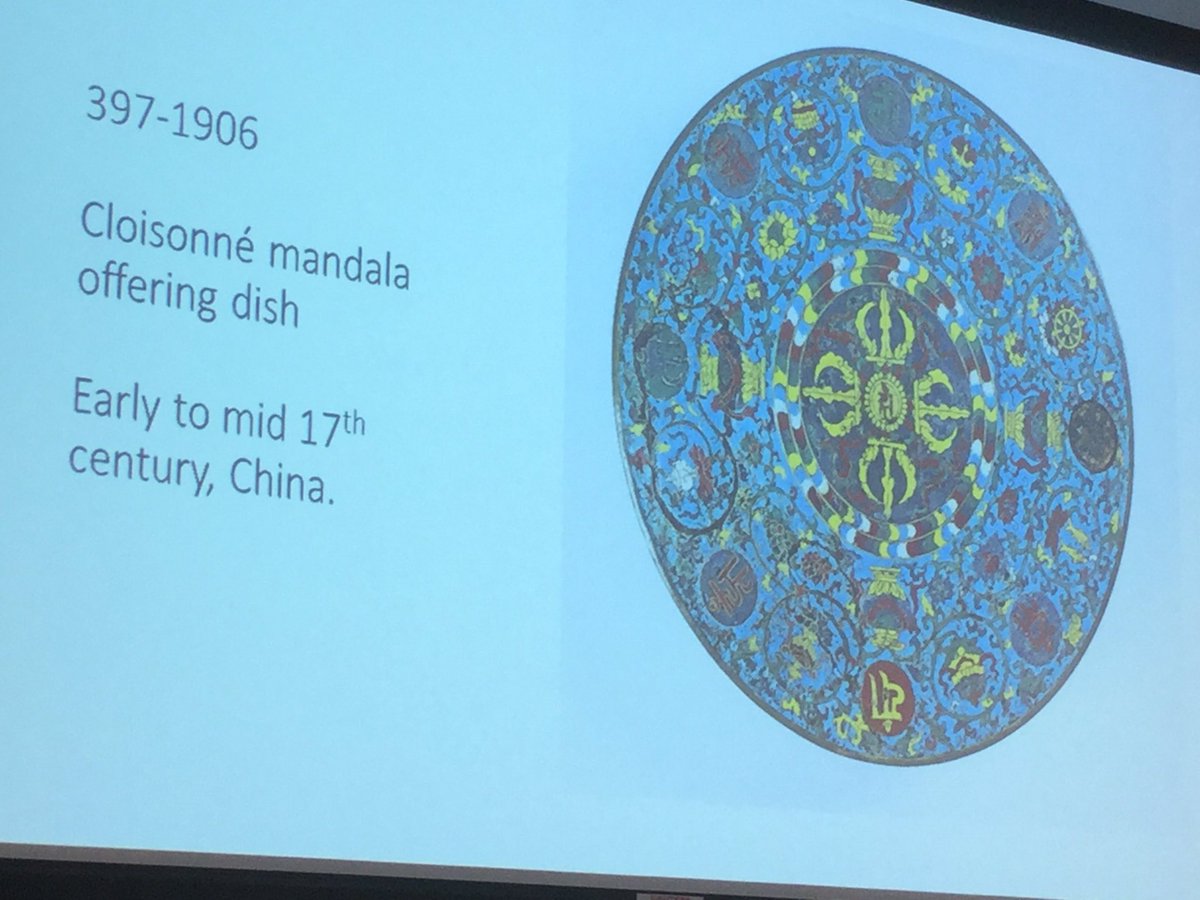 BroxTrine's tweet image. Mandala offering dish will soon be displayed. John Clarke V&amp;amp;A Museum #THObjectLessons