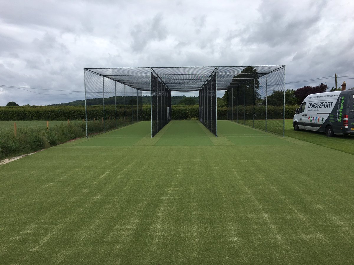 DuraSportLtd's tweet photo. A new ground and new state of the art ECB Approved DSi-pro cricket nets for @HerefordsCric club @LedburyCricket #CricketNets #DSipro #Woven https://t.co/6iv6N7HOBh
