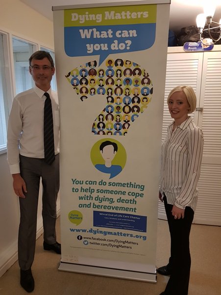 Spreading the word of Wirral end of life care charter with Phil &amp; Claire from Safe Harbour #nursinghome @wirralct <a href="/wirralhospice/">Wirral Hospice St John's</a> <a href="/wuthnhs/">Wirral NHS Hospitals - Arrowe Park & Clatterbridge</a>