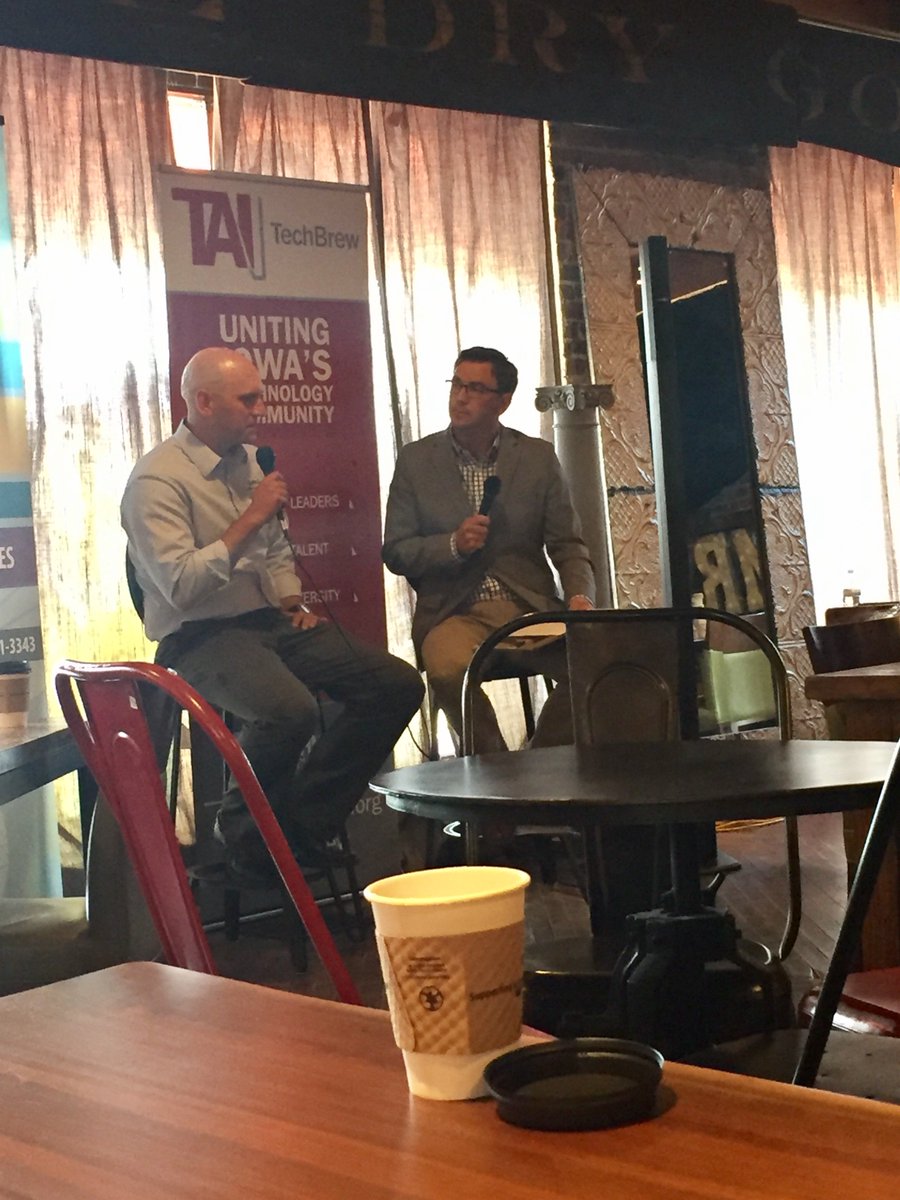 Doextra's tweet photo. "Collecting data to make our decisions..." - Carl Vogel of @IowaSelect is speaking our language! #TechBrewAM w/ @TechnologyIowa! https://t.co/AHvvFavDnt