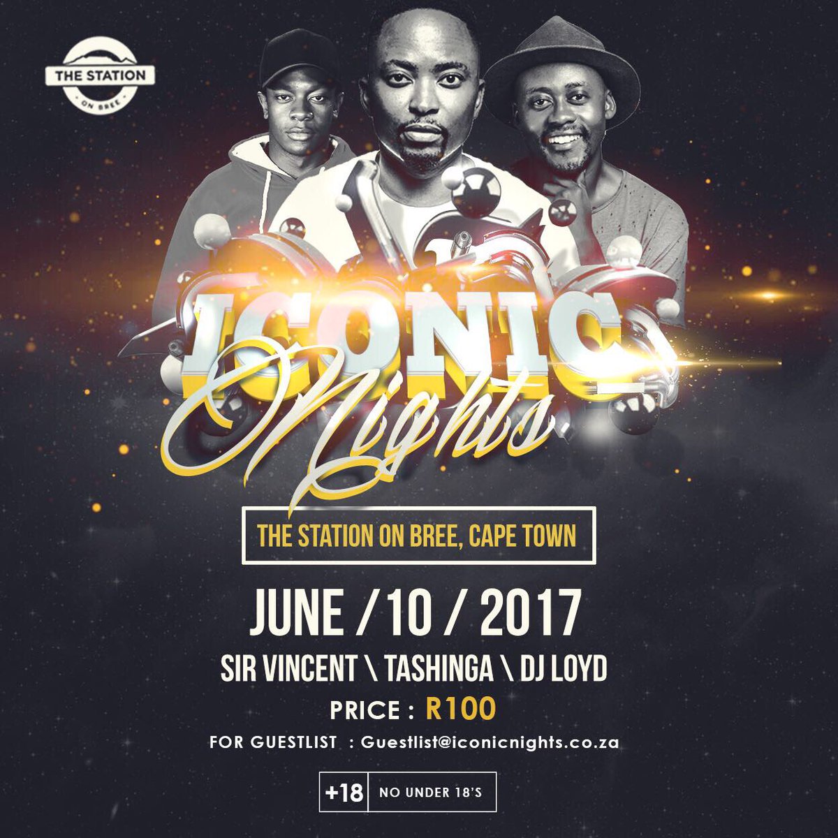 IconicNights's tweet photo. T O M O R R O WβΌοΈ
The Station on Bree hosts
#IconicNights with @SirVincentSA @TashingaMTK & @DJLOYD https://t.co/fGiCK2dIOa