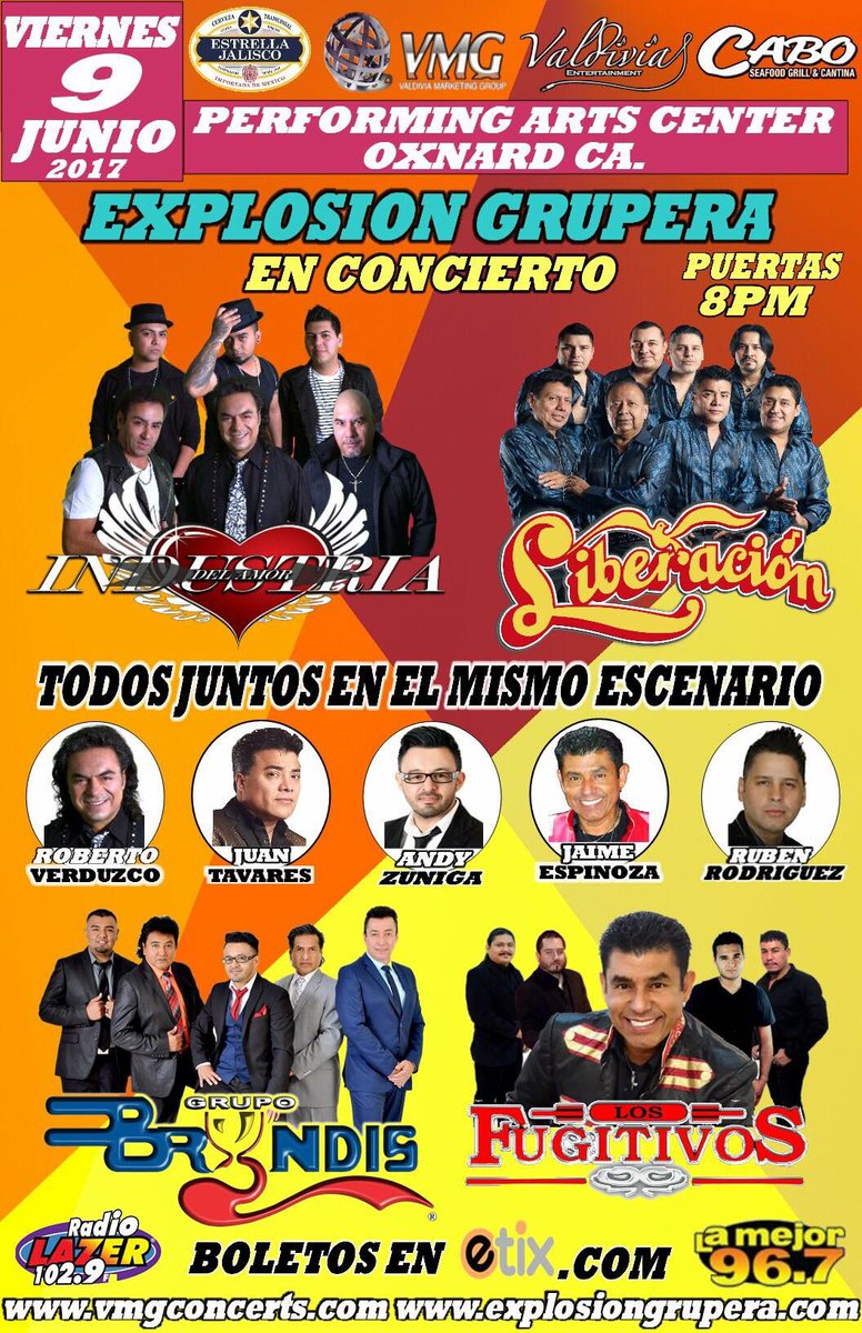oficialmarin's tweet photo. #HoyViernes
#OxnardCA
#ExplosionGrupera https://t.co/vpWLJkSGkp