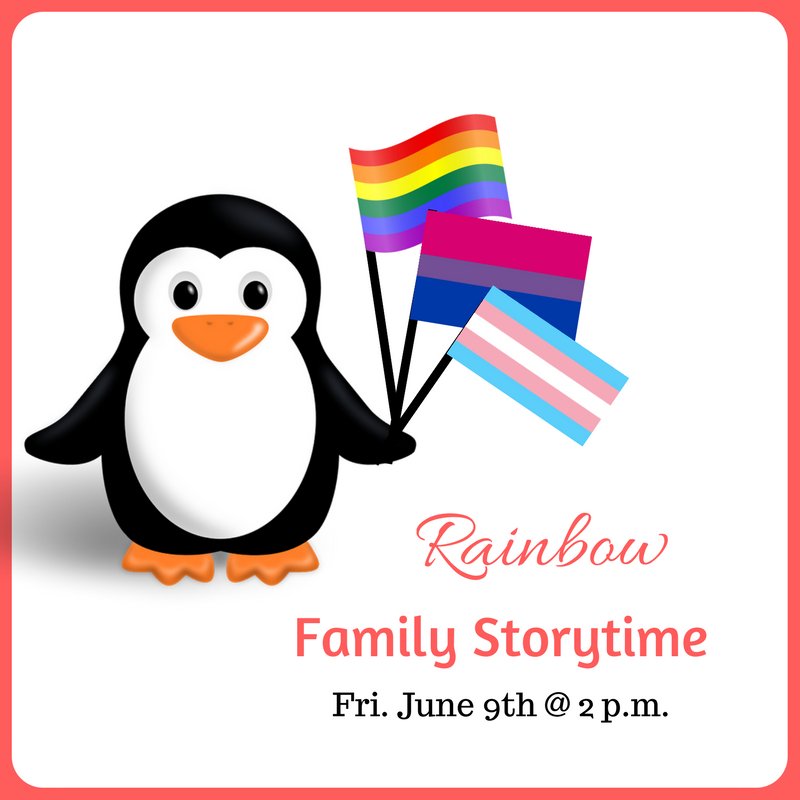 alachualibrary's tweet photo. Rainbow Family Storytime is an #LGBTQ family storytime open to everyone. Today at #AlachuaLibrary 1PM #PrideMonth #Pride2017 https://t.co/I9NFJEvxRU