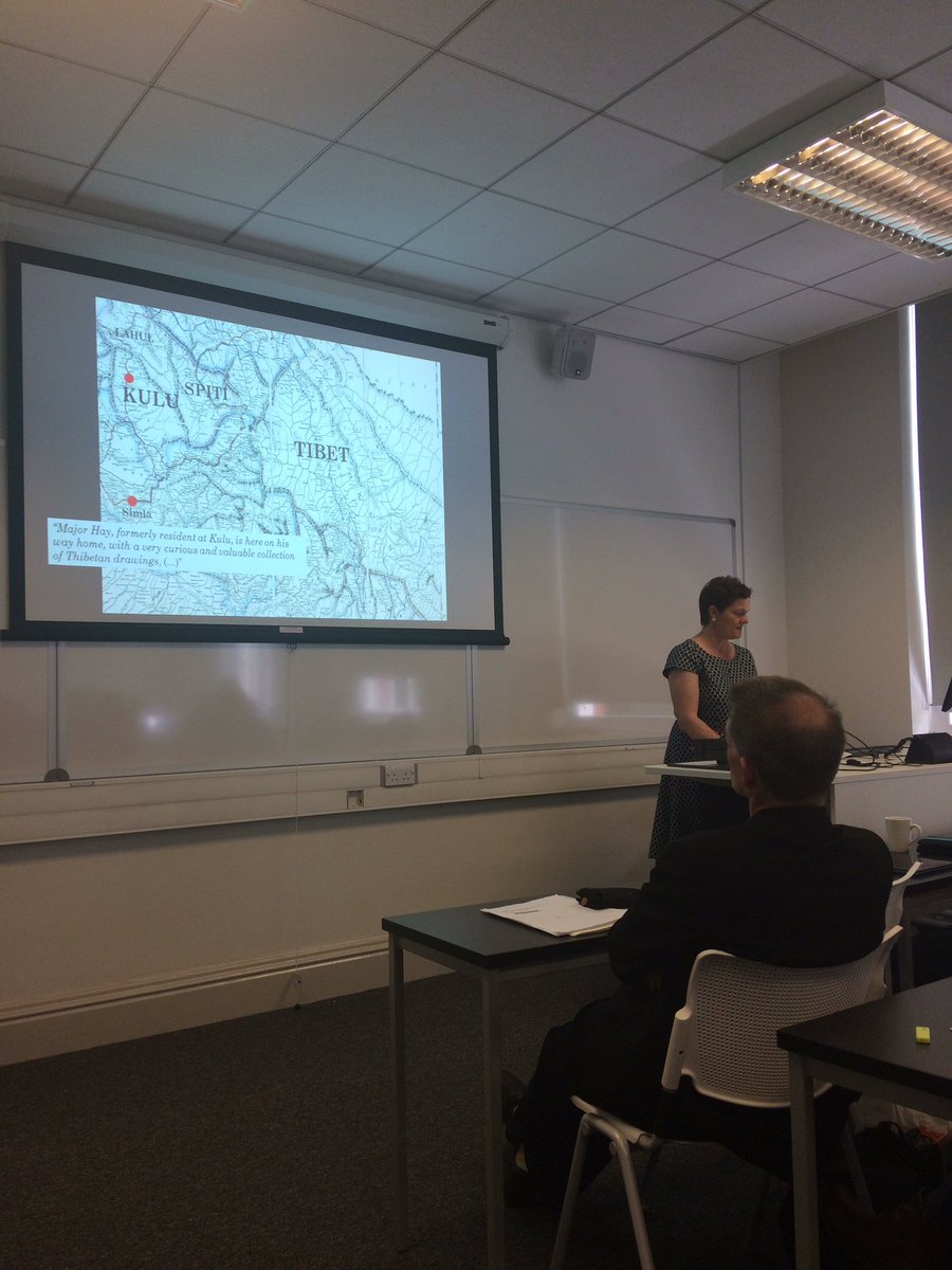 tibetcurator's tweet image. Lange: A lama from Lhasa and a colonial officer called Hay made map in Kullu #transcultural #mobility #THObjectLessons