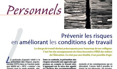 HorsDeFrance's tweet photo. Prévenir les risques au travail, à lire ici #Page20 ==> https://t.co/umBIarX8Br #EducMag #UnsaEduc https://t.co/XRfIYjzjyL