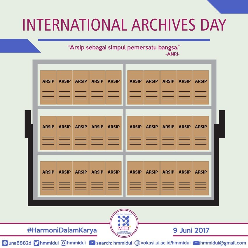 HMMIDUI's tweet image. Happy International Archives Day! @HIMADIARSIP @HIMADIKA_UGM @himapusaka_ub #HMKI