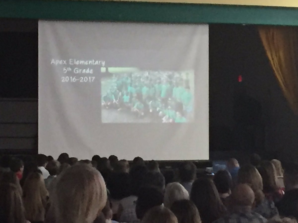 MrsWidstrand's tweet photo. 5th Grade Graduation...best of luck in middle school!  #graduation @apexescougars @ApexESPTA https://t.co/IK9Eac8WP3