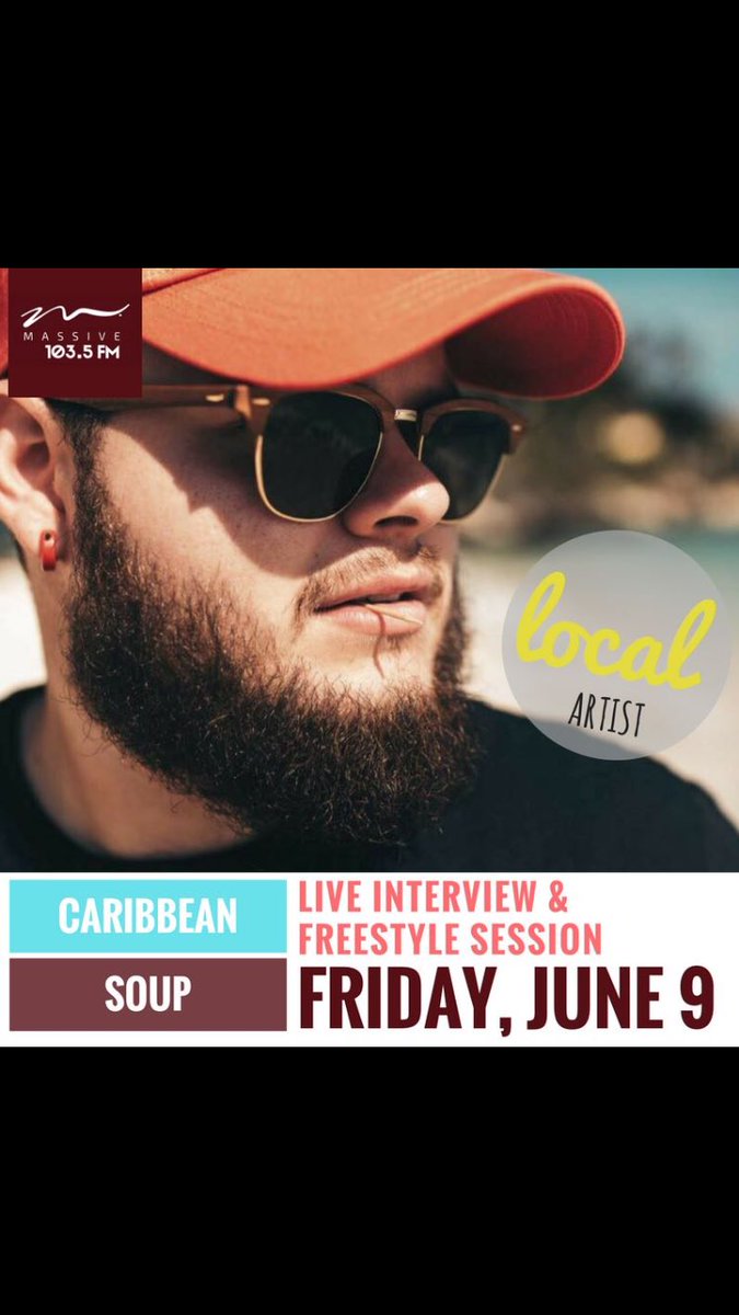 massivearuba's tweet photo. It's Jump Up Friday! And today's special guest in the soup is Zyon! Get readyyyyyy!!!! @massivearuba 

CARIBBEAN SOUP on Massive 103.5 https://t.co/TpU0u4e4Qv