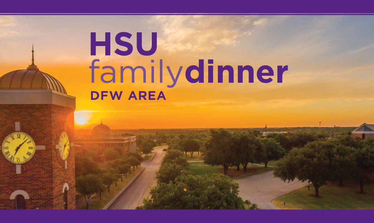 HSUTX's tweet photo. Don't forget that the HSU Family Dinner in DFW is happening tonight at 6:30 pm at the Wyndham Dallas Suites - Park Central! https://t.co/J5b6aLUunO