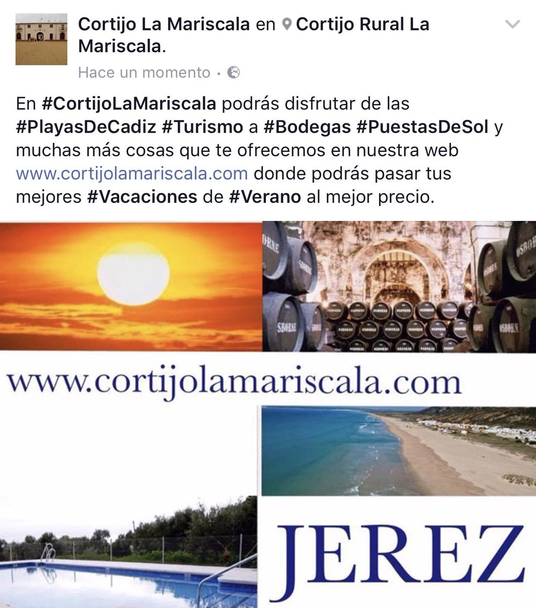 Disfruta en nuestra #CasaRural #LaMariscala cortijolamariscala.com #Turismo #Andalucia #Cadiz #Playas #Verano #Jerez