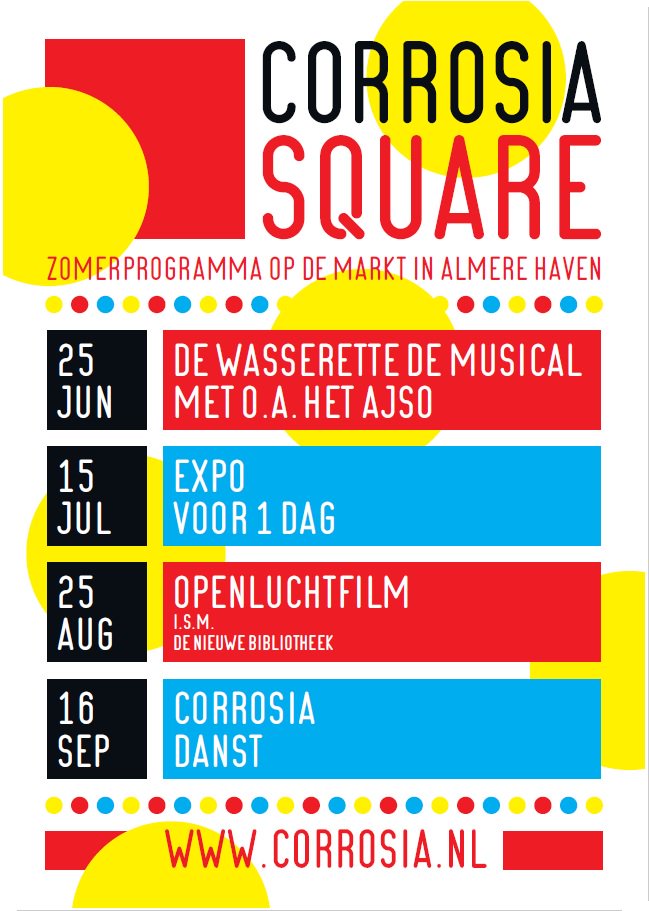 #CorrosiaSquare vanaf 25.06 op de Markt in #AlmereHaven #komjebuitenspelen @vvvalmere <a href="/AlmereDEZEWEEK/">Almere DEZE WEEK</a> <a href="/OmroepFlevoland/">Omroep Flevoland</a>