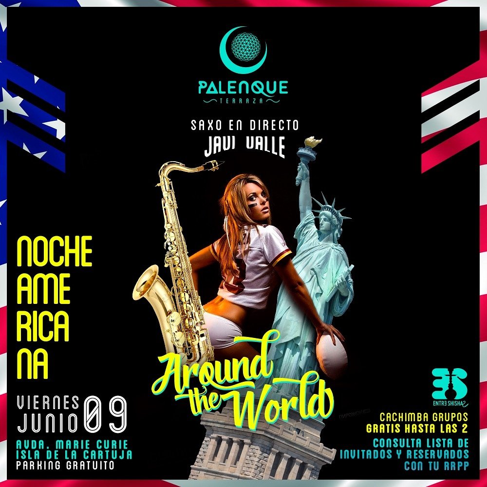 HOY  Palenque  Terraza

CACHIMBA GRATIS  Para Grupos 

Lista  Javi Cardoso     12a2 GRATIS

Lista y Reservas    615571987