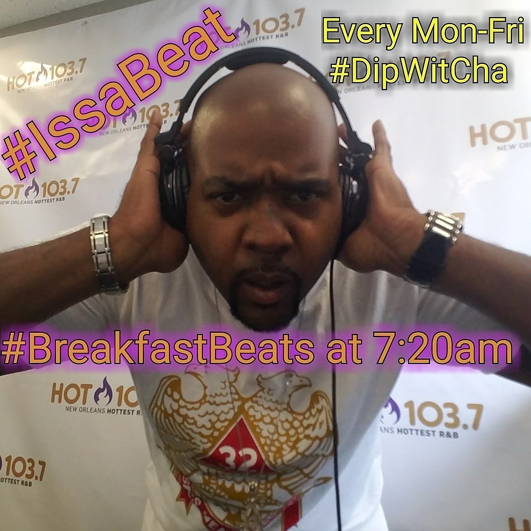 djbigabe's tweet photo. Get your #BreakfastBeat #ShoutOuts now on @hot1037nola with @djbigabe #DipSelfie #BigAbeInTheMorning #DipWitCha #WeLive https://t.co/iZ6zp9TzWc