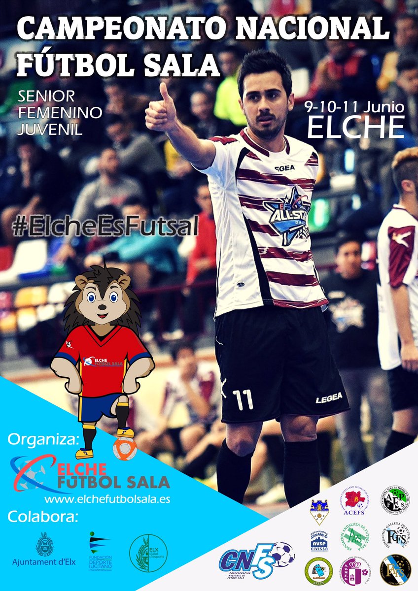 ¡Todo listo! En unos minutos arranca el Campeonato Nacional de fútbol sala en #Elche #CNFSElche2017