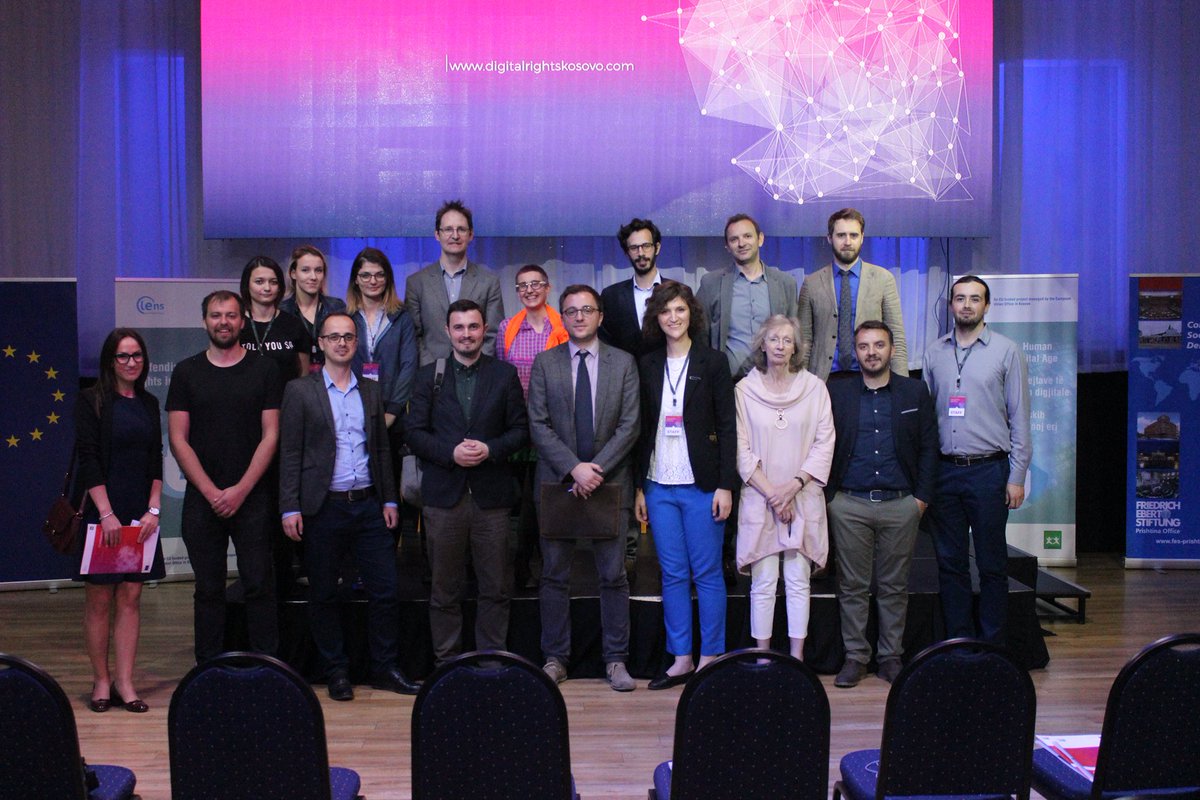 ngolens's tweet photo. Thank you everyone for making it an amazing #digitalrightskosovo @carljackmiller @antoin @DanNesbitt9 @Edin_O @froatosebe &amp; everyone else! https://t.co/bYXOGNoDhC
