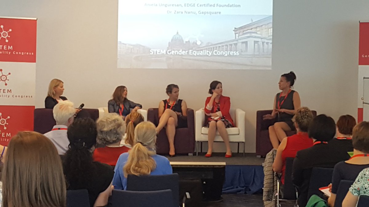 STEM_Gender's tweet photo. Dr Zara Nanu explains how we need to bring education and application together on our panel #WomenInSTEM #sgec2017 https://t.co/ToJ4OE8JcV