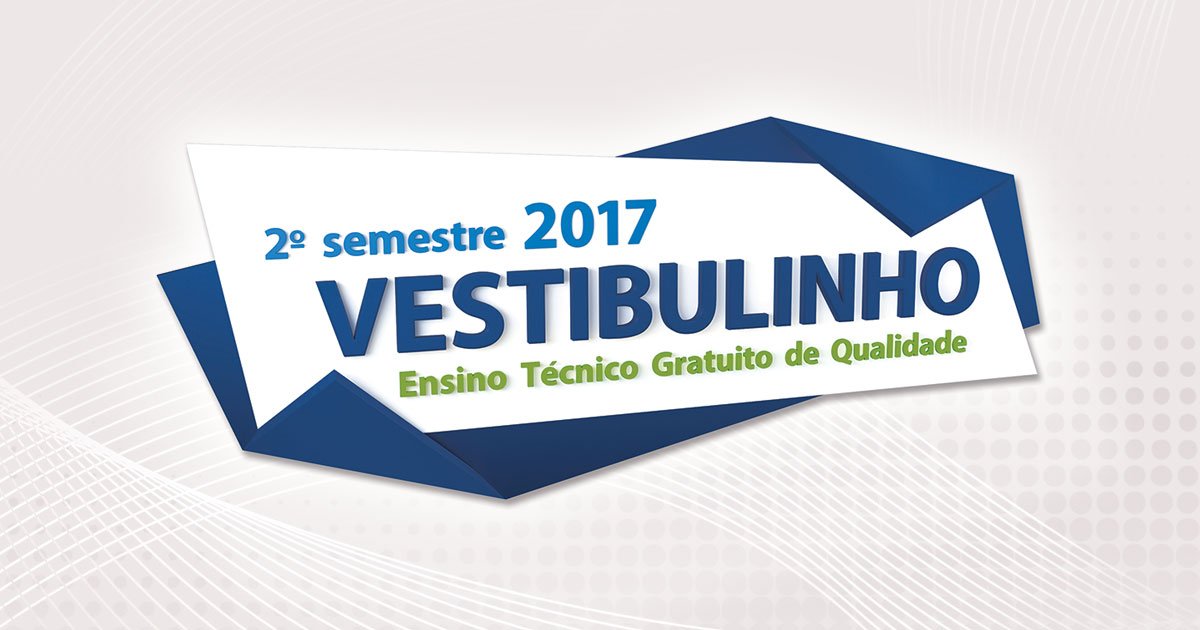 Foram divulgados os locais do exame do Vestibulinho das  Etecs para o segundo semestre de 2017. zurl.co/avBm1
