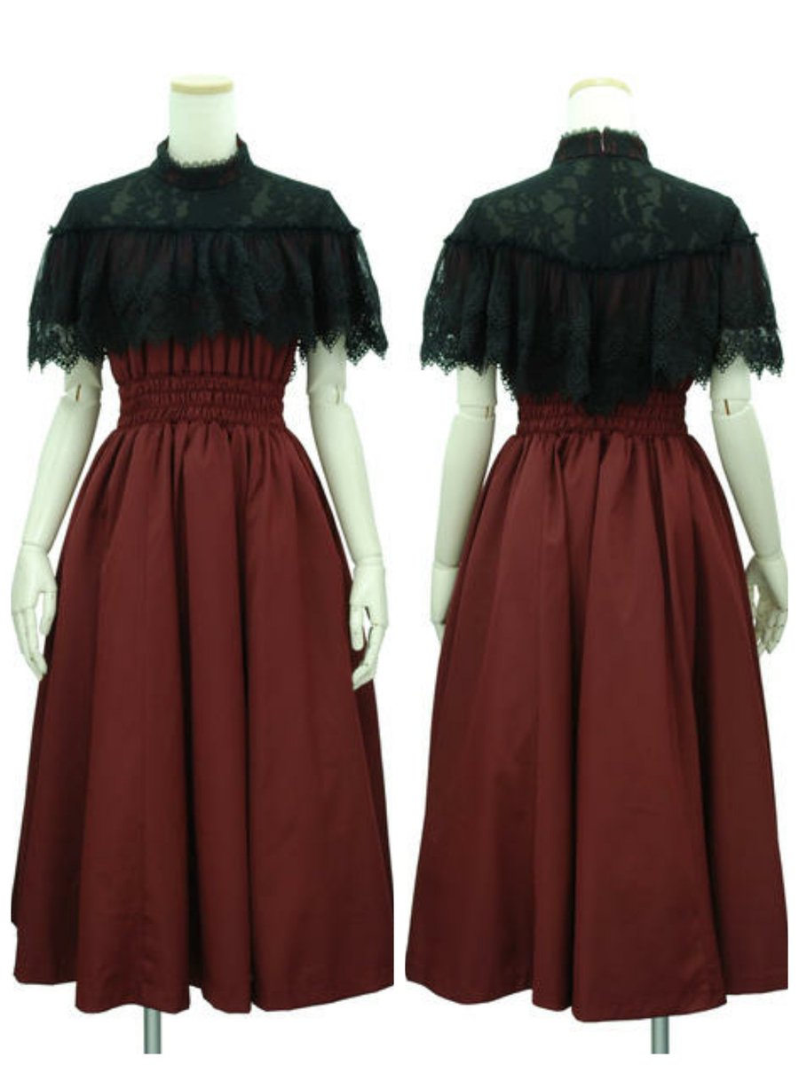 Kera Shop 新宿店 Sheglit オフショルダーレースケープドレス 税込 28 080 のみだとまた違ったイメージに ウエスト部分はシャーリングになっていてとても着やすく スカート部分にはシャーフリルが内蔵されているのでこれ1枚でふんわりした