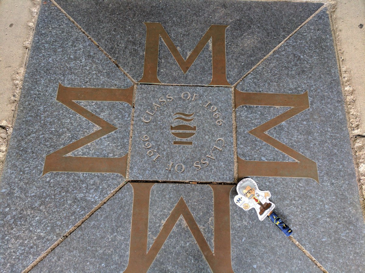 UmichPhysics's tweet photo. #38. CLASS OF 1966 BLOCK M's https://t.co/QhKfr9lrCM
Also known as the "other" Block M.
#Week5BSH #LSA200 #EinsteinOnTheHunt https://t.co/D2n9QZc0hv