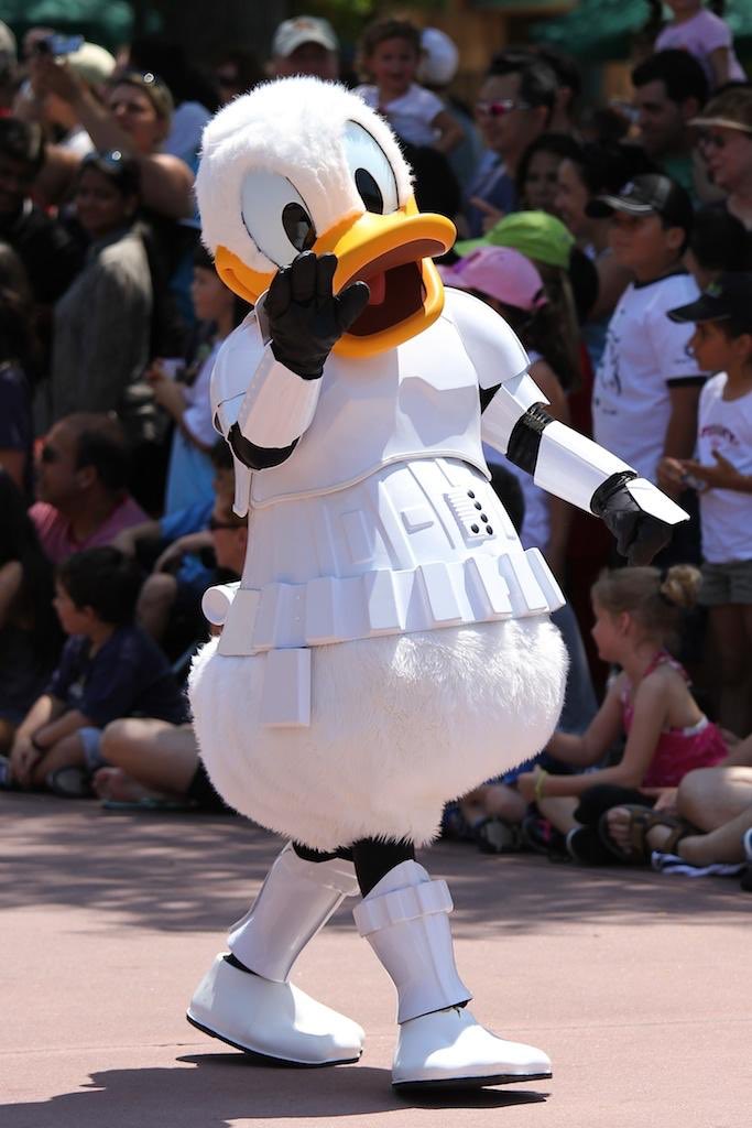 The Empire is recruiting. And they have a new policy... it no longer matters if you are too short to be a stormtrooper. #DonaldDuckDay