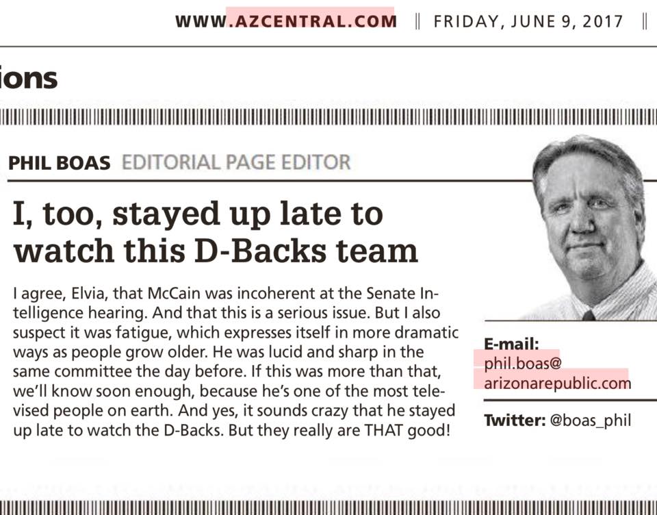 elviadiaz1's tweet photo. What was wrong with @SenJohnMcCain at #JamesComeyHearing? @boas_phil and I got it differently. #McCain #McCainQuestions #ComeyDay https://t.co/eNTD9cLqEW