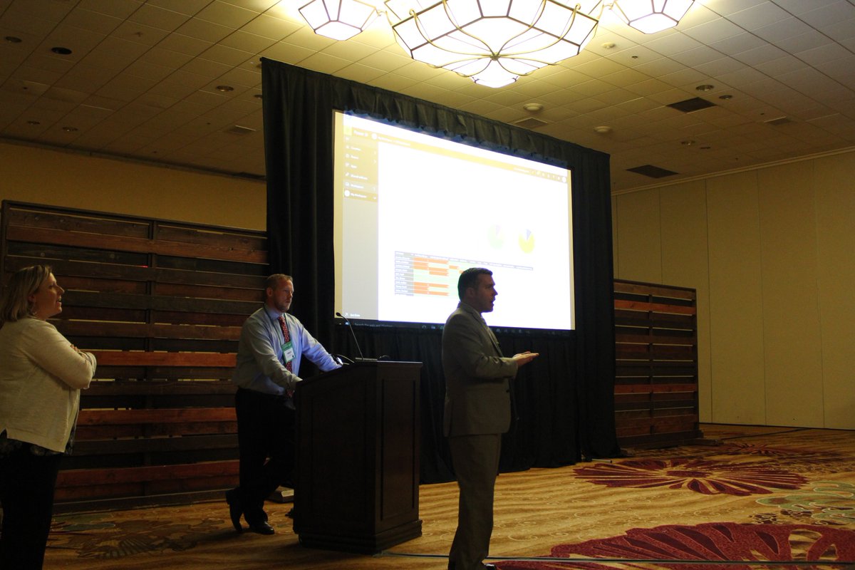 tinsleyta's tweet photo. Honored to present our @MSPowerBI work with these lean leaders from @IUHealthTeam at the Lean Healthcare Transformation
Summit. #HCSummit17 https://t.co/9WnUP6nUNX