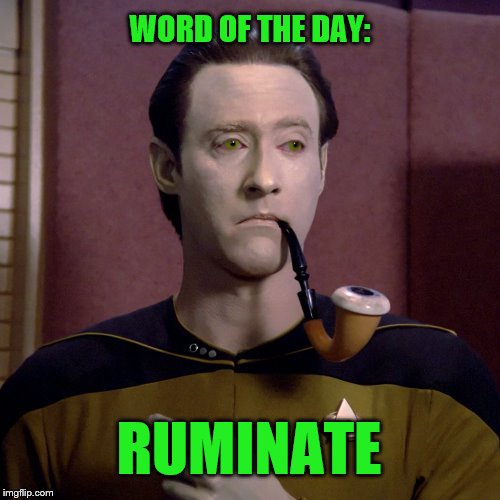 NextStepEnglish's tweet photo. ruminate (on/over/about something): to think deeply about something

#LearnEnglish #Englisch #anglisy #English #Английски #ingilizce #vocab https://t.co/W5jCBCBsHh