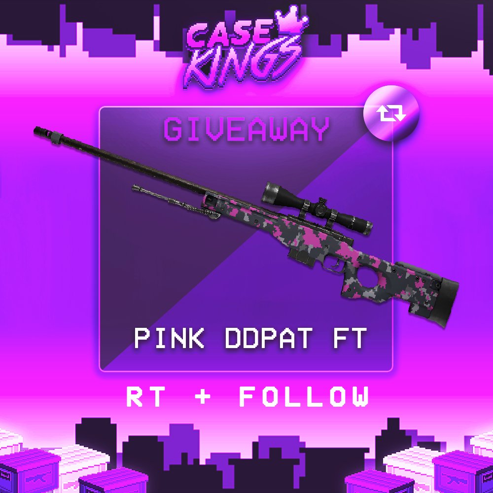 Case_kings's tweet photo. 📢 AWP | PINK DDPAT DAILY GIVEAWAY! 👑

TO ENTER:
👉🏼 RT+FOLLOW @Case_Kings
👉🏼 TAG A FRIEND
👉🏼 NOTIFICATIONS ON

24H TO ENTER!
#csgogiveaway https://t.co/M3jQ1Kv1QA