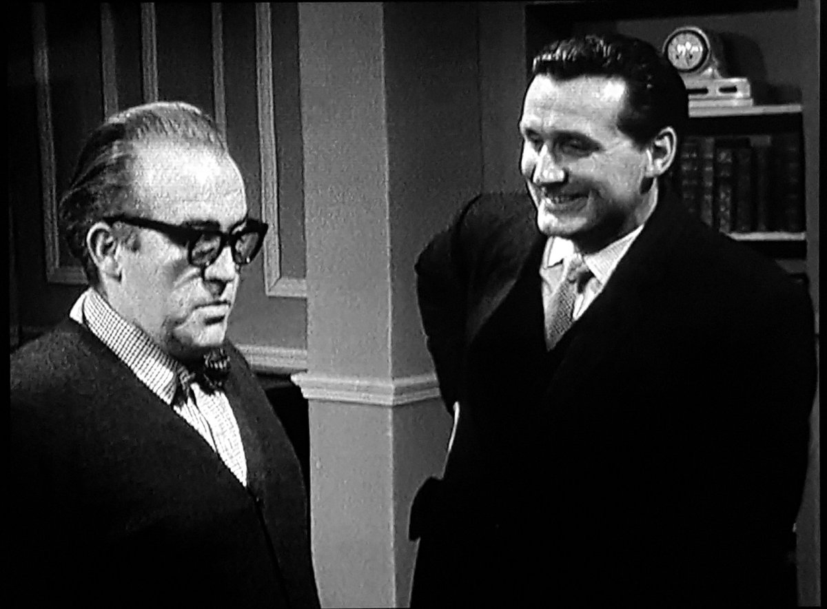 AvengersTvShow's tweet photo. #RonaldRadd makes his 2nd of 3 appearances, this time as #Quilpie, one of Steed's many superiors. #TheOutsideInMan https://t.co/XZzOmKkLor