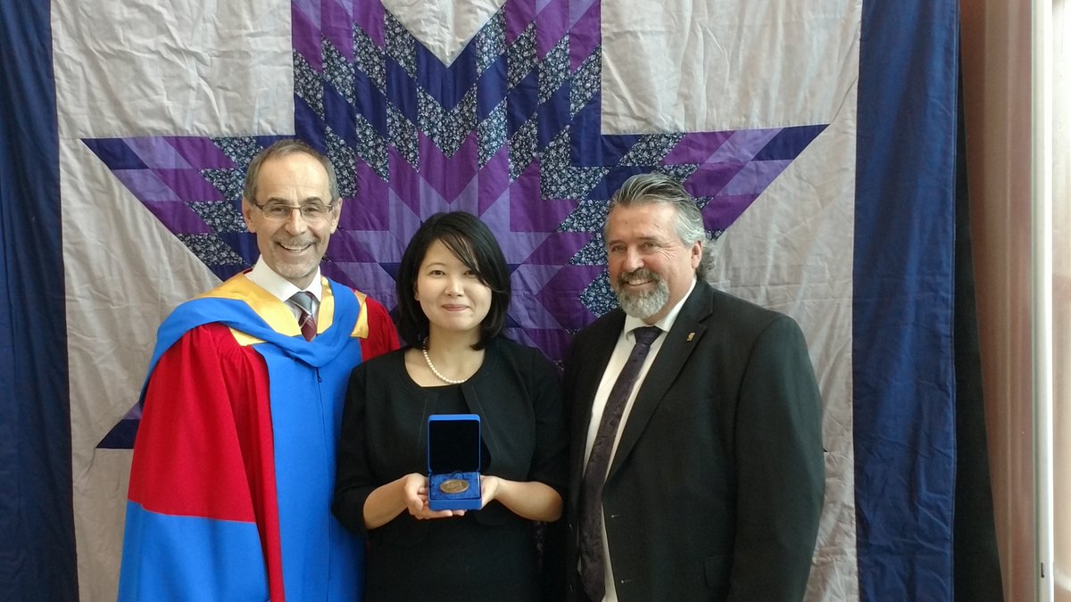 SaskPolytech's tweet photo. Adult 12 diploma recipient, Kana Momose, was awarded the Governor General’s Academic Medal. Congrats! #SaskPolytech2017 https://t.co/sYwLN41UNp