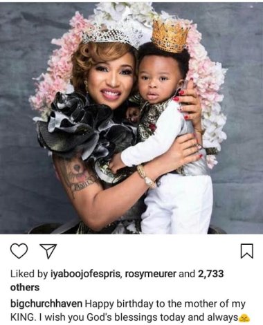  Happy birthday to the mother of my king Tonto Dikeh s estranged husband wishes her a 