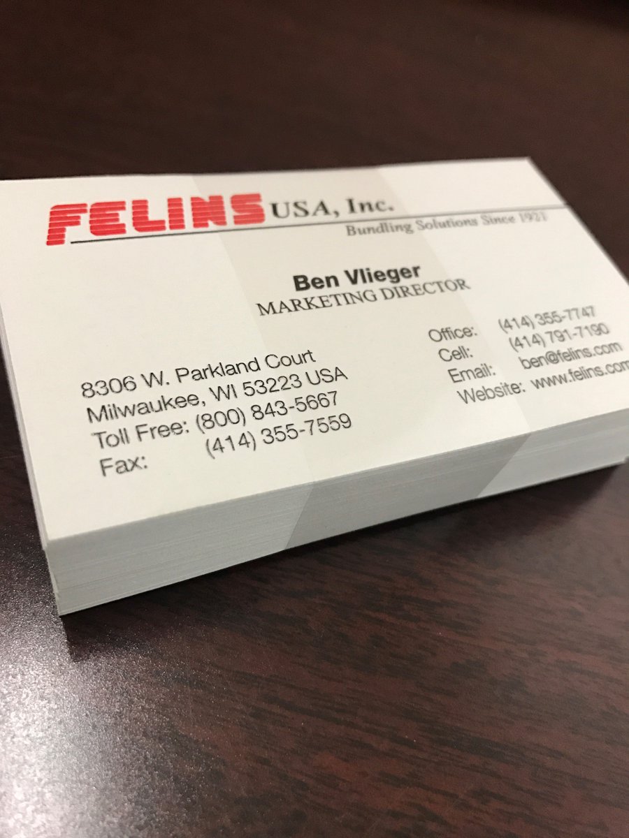 BandingPrint's tweet photo. Safely bundle your business cards while reducing waste by using a band! No damage, and no need for wasteful boxes! #Banding #Print https://t.co/H9cfu8Sdib
