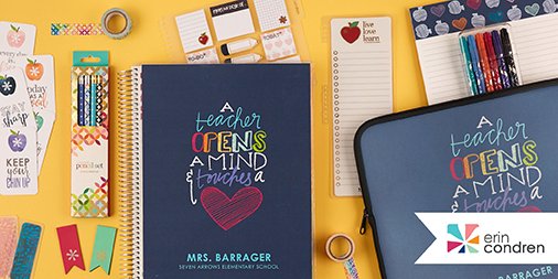 ErinCondren's tweet photo. Infuse your organization with a dose of A+ style with all NEW #accessories, perfect to pair with your #ECTLP! https://t.co/EgeAQ6INo0 https://t.co/v0H6c6uNAY