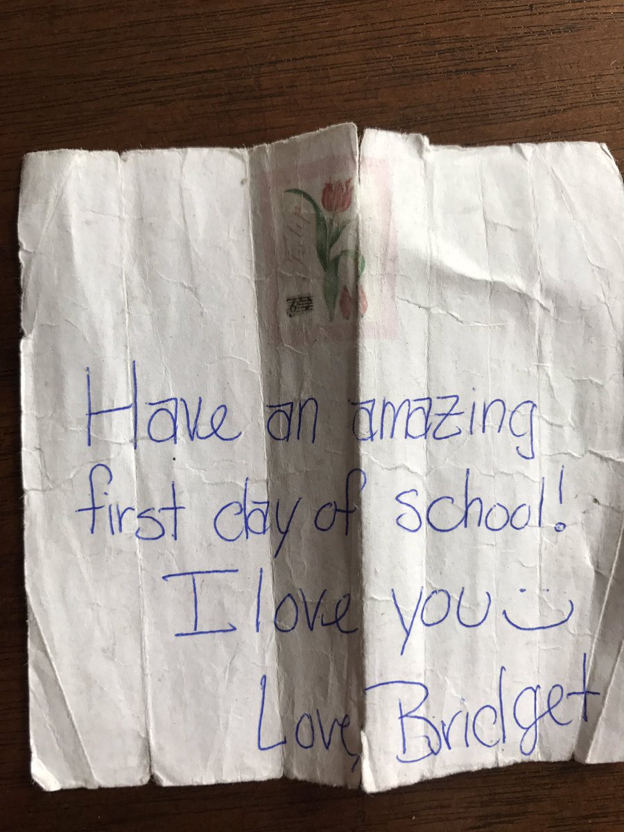 abbyliesman's tweet photo. She put this in my bag on the first day... the way it looks now is a pretty accurate representation of how this year went...@BridgetLiesman https://t.co/cUsVAwcWrV