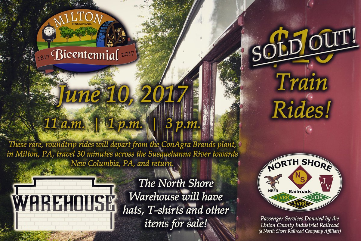NSHRWarehouse's tweet photo. If you didn’t get tickets for the rides that will be happening tomorrow, you can still come out and buy items from the North Shore Warehouse https://t.co/1aWrxwC4Td