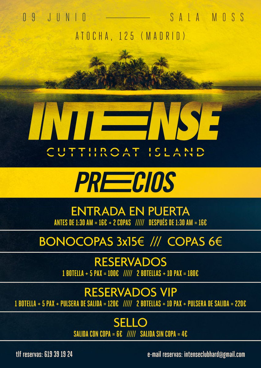 IntenseClubHard's tweet photo. Familia! Nos vemos en unas horas!
¿Estáis preparados?
C/Atocha 125 (Madrid) Sala Moss
#Renegades #IntenseClub #Madrid https://t.co/fj6FPkP066