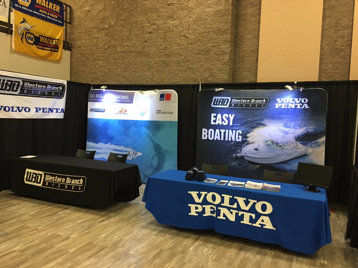 WBDiesel's tweet photo. All prepped for Big Rock! Stop by next week and discover a few of the marine industry's leading brands for high-horsepower inboards. https://t.co/dAKqXxRYj0
