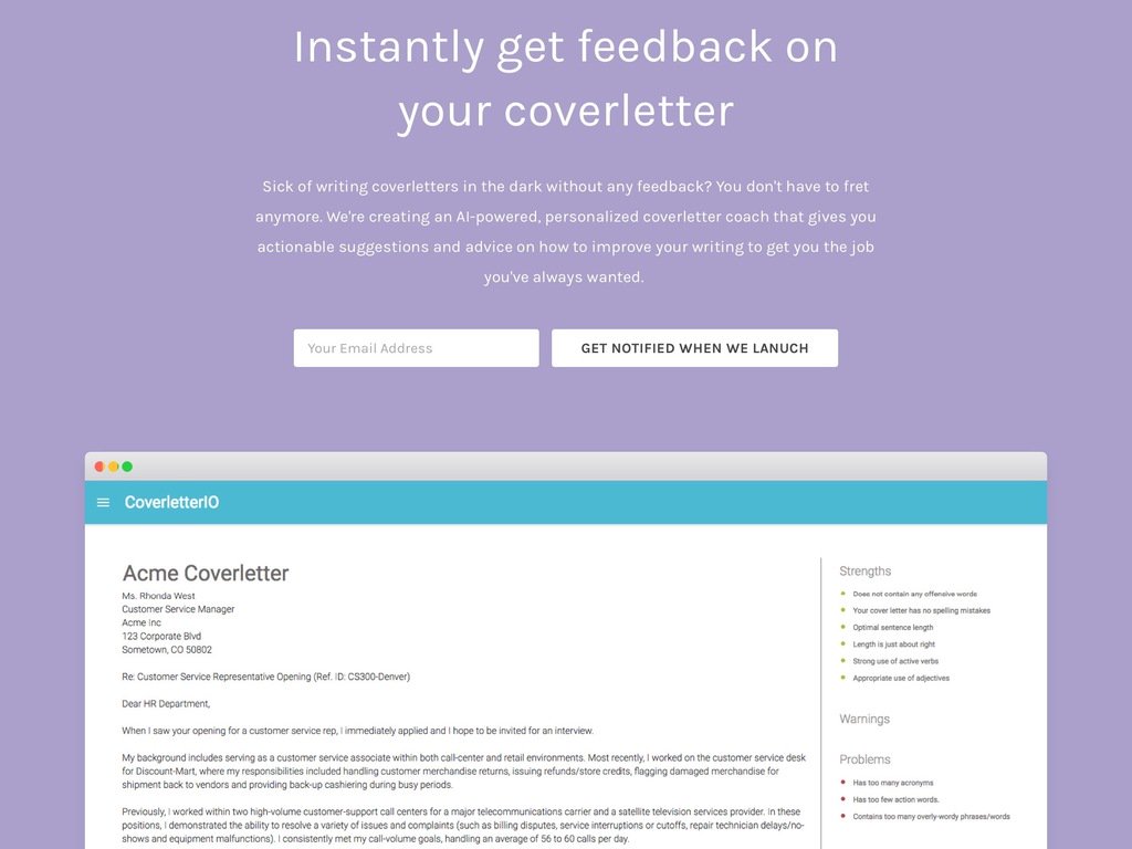 CheckMySaaS's tweet photo. New Startup : CoverlettersIO https://t.co/nBUL9eOTdZ #Startup #CheckmySaaS https://t.co/s1hWguziuX