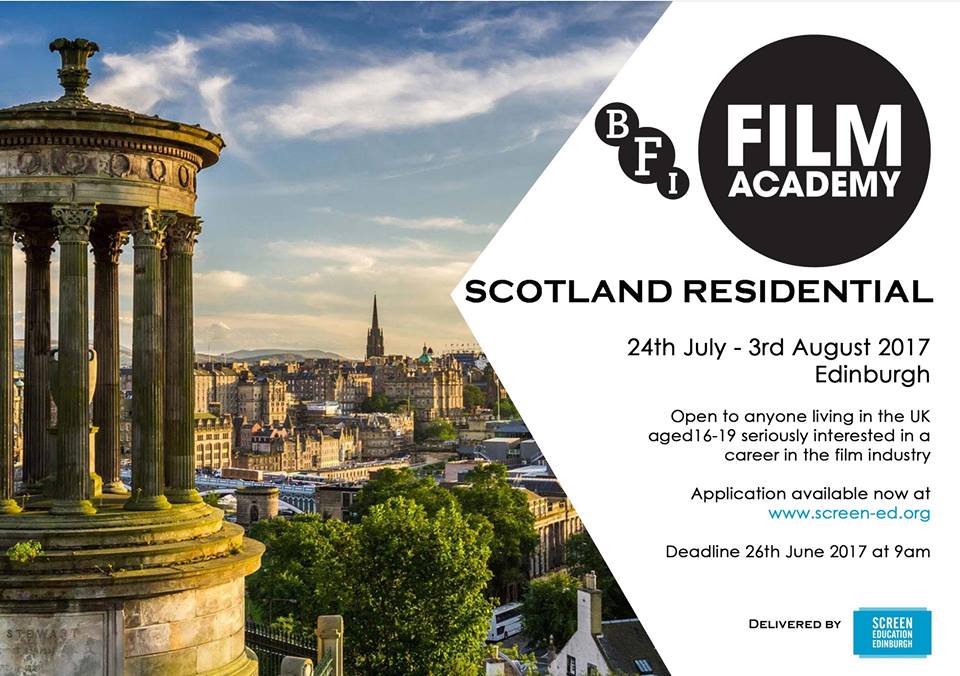 **BFI FILM ACADEMY RESIDENTIAL 2017** There is JUST over 2 weeks left till the deadline for submission - Monday 26th June 2017 at 9am #BFI