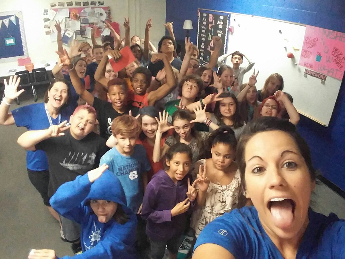 C_E_Bryson's tweet photo. Gonna miss these kiddos &amp; my teamie more than they all know. Can't believe this year has already come and gone...been a good year ❤ #tcsyes https://t.co/5iOLiYQePq