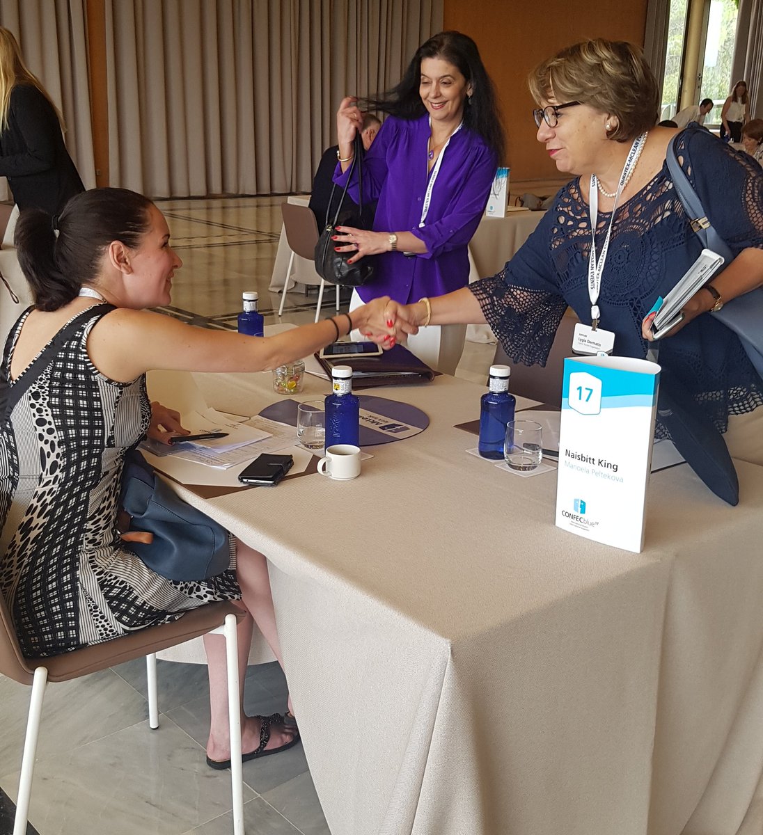 Frantie's tweet photo. Here are some pictures from the first day of meetings at #CONFECBlue. https://t.co/ip026LlRRe
