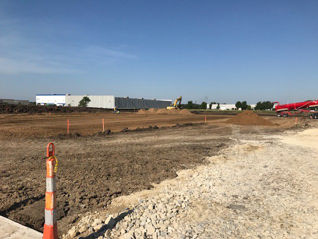 CCSwichita's tweet photo. Dirt Work has started on the new All Angles Body Shop - Greenwich Rd. https://t.co/JR95WKO8Ws