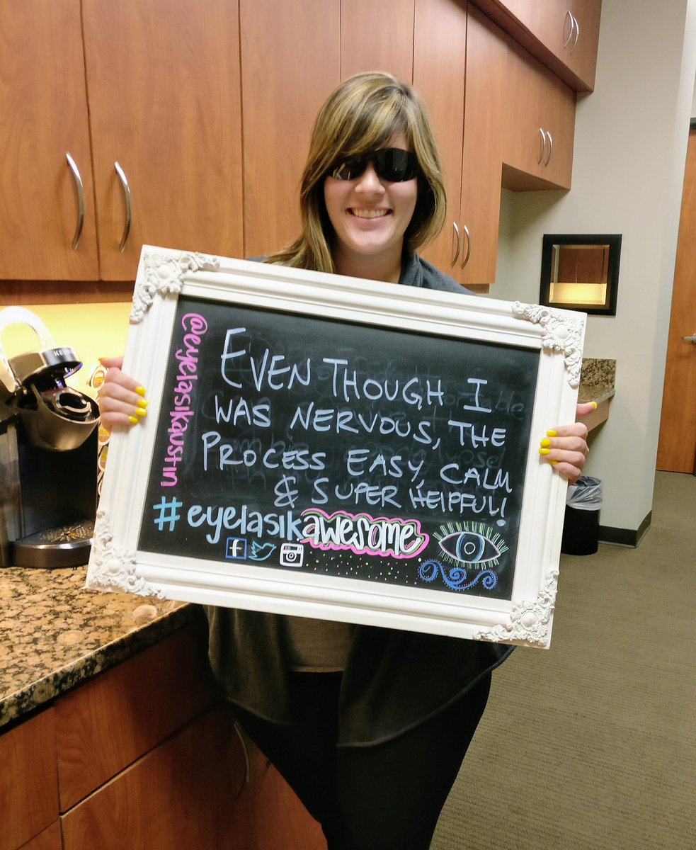 iLASIKAustin's tweet photo. It was a pleasure treating you! Enjoy your new eyes! 😎 #eyelasikawesome #eyelasikaustin #lasik #austin #atx https://t.co/SQoWk74ZvU
