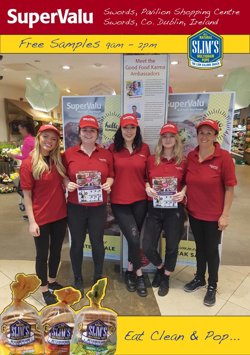 Free Sampling Tomorrow - Make sure to call in to
SuperValu Pavilions Shopping Centre, Swords, Co. Dublin, Ireland
#AllNaturalSlims #Sampling