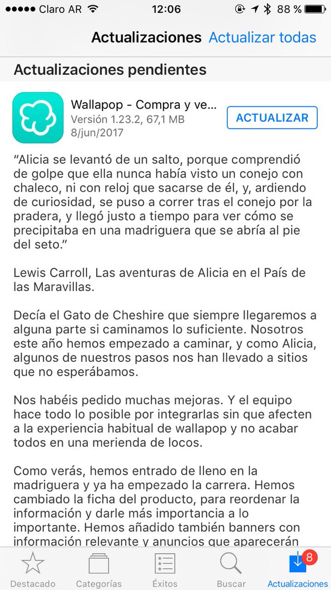 xavierivanadal's tweet image. Content Strategy @wallapop #ux #uxcontent #strategy #app #ios #lewiscarroll